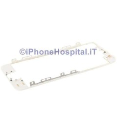 Soporte de cristal para pantalla táctil con borde blanco y pegamento para iPhone 5S