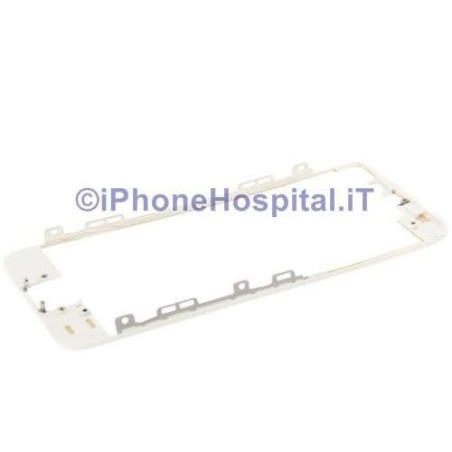 Soporte de cristal para pantalla táctil con borde blanco y pegamento para iPhone 5S