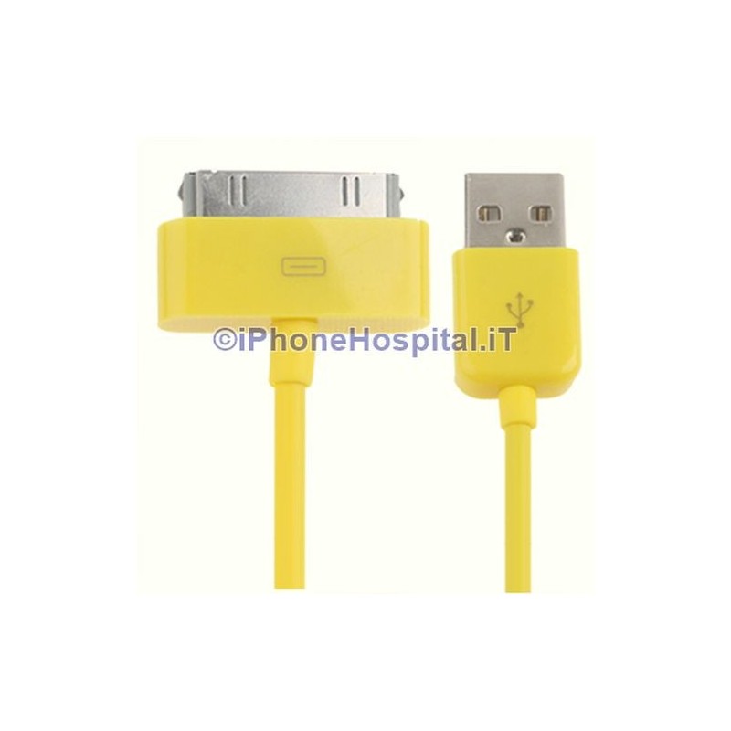 Apple Cable cargador de 30 clavijas a USB - Amarillo - Iphone 3 4 4S Ipad Ipod - 1 Apple Cable cargador de 30 clavijas a USB - Amarillo - Iphone 3 4 4S Ipad Ipod - 1
