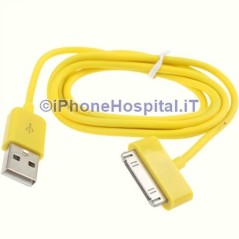 Apple Cable cargador de 30 clavijas a USB - Amarillo - Iphone 3 4 4S Ipad Ipod