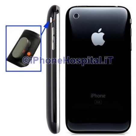 Bouton silencieux noir pour iPhone 3G / 3GS - 1