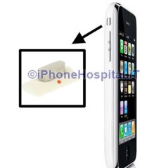 White Silent Mute Button for iPhone 3G /3GS - 2