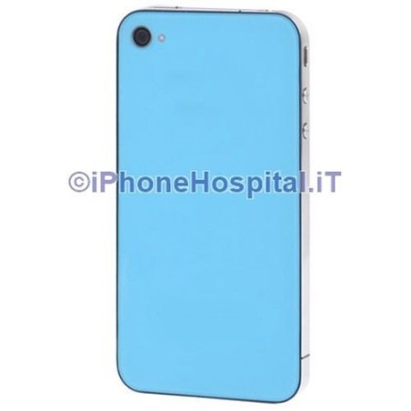 Coque arrière turquoise pour iPhone 4G