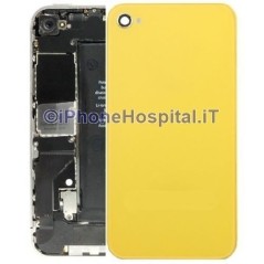 Retro Cover Giallo per iPhone 4G - 2