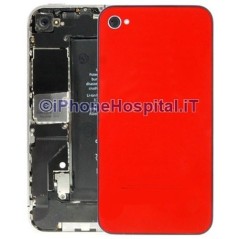 Retro Cover Rosso per iPhone 4G - 3