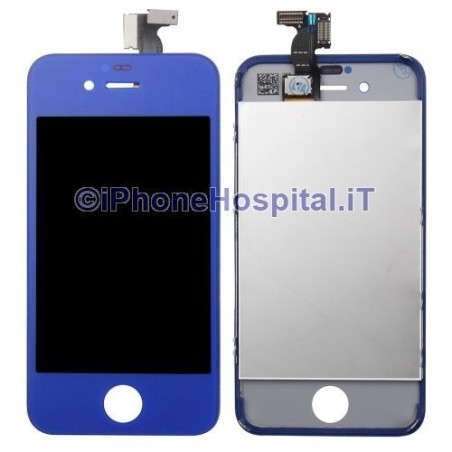 Touch + LCD para iPhone 4G Azul - 2