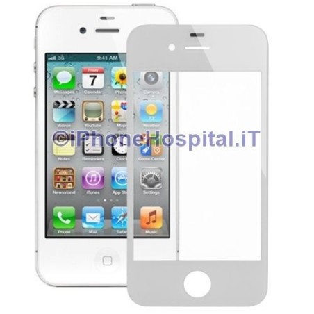 5 x Vetro per Apple iPhone 4/4S color Bianco - 3