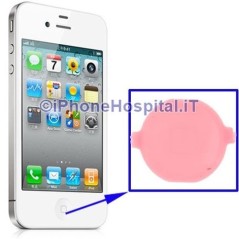 Pink Home button for Apple iPhone 4G - 2