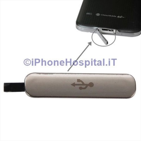 Housse de protection du connecteur de charge USB Or ( Or ) Galaxy S5 - 3