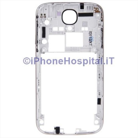 Central Frame for Samsung i9505 Galaxy S4 middle plate Frame Buttons silver - 3