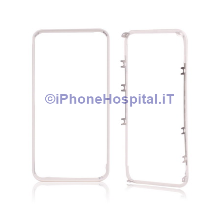 White Touch Screen Frame for iPhone 4G - 1