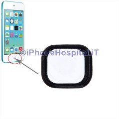 botón Home del iPod Touch 5ª generación blanco con membrana y grosor metálico - 1