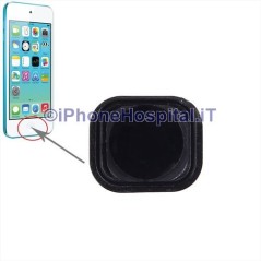 iPod Touch 5th gen Bouton Home Couleur Noir avec Membrane et Métal Epaisseur - 1