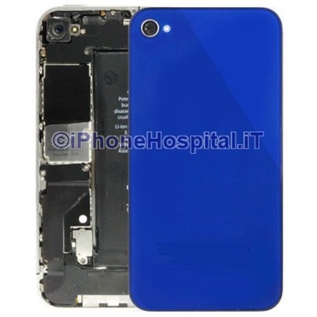 Retro Cover Blue per iPhone 4S - 1