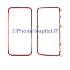Cadre écran tactile rouge iPhone 4G - 1