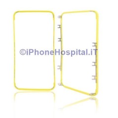 Cadre écran tactile jaune iPhone 4G - 1