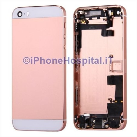 Funda Retro Assembleta Color Oro Rosa para iPhone 5S - 2