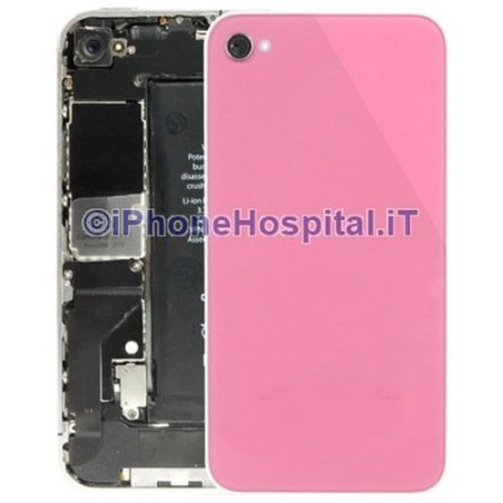 Coque arrière rose pour iPhone 4S - 1