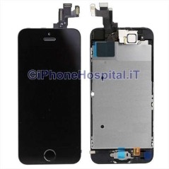 Vidro + Touch + LCD para iPhone 5S / SE Preto OEM Montado com Botão Home - 2