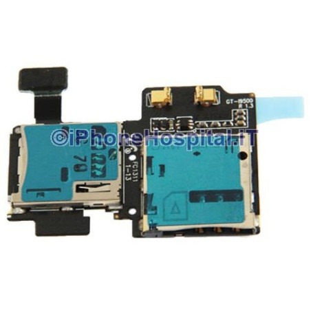Leitor de Cartão SIM e Cartão SD para Samsung Galaxy S4 GT-i9500 - 1
