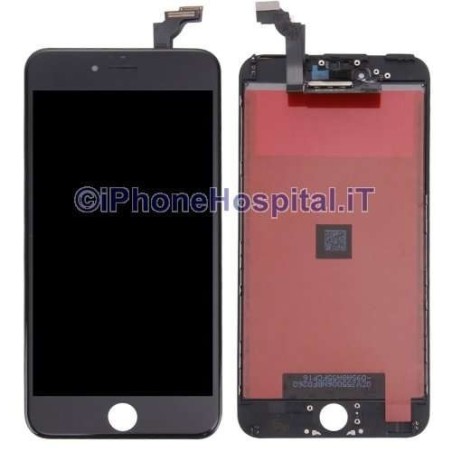 Tela de toque de vidro LCD para iPhone 6 Plus Preto HQ - 1