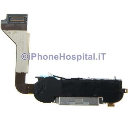 Spare Replacement Charging Dock Connector Assembly for iPhone 4 in White Color