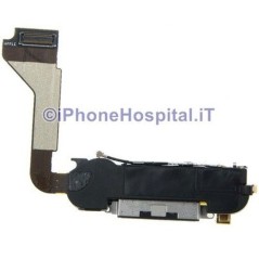 Spare Replacement Charging Dock Connector Assembly for iPhone 4 in Black Color