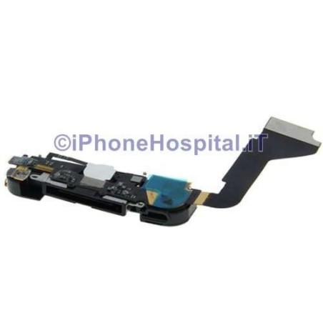 Connecteur de remplacement Dock de chargement assemblé pour iPhone 4 Noir - 2