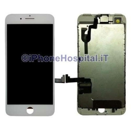 Tela de Toque de Vidro Montada LCD para iPhone 7 Plus Cor Branco - 2
