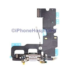 Conector de carga Jack Auriculares Micrófono Antena plana Color Gris iPhone 7