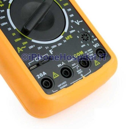 Comprobador Multímetro Digital con Cables Función de Prueba de Diodos y Transistores