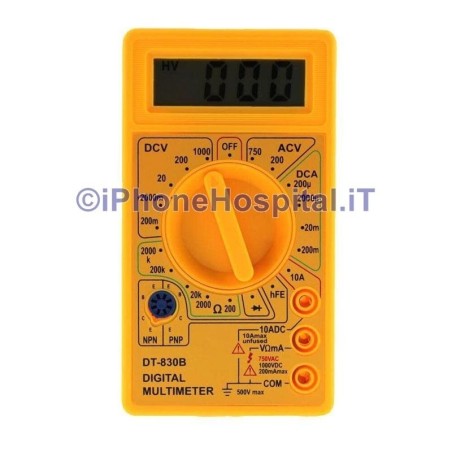 Probador Digital de Cristales Líquidos AC DC Prueba de Resistencia de Diodos Transistor