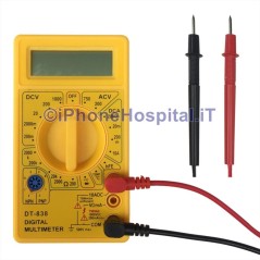 Comprobador digital de cristal líquido Prueba de resistencia CA CC Diodo Transistor - 3
