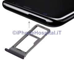 Sim Holder Slot Carriage Tray Black Color for Samsung Galaxy S8 - 4