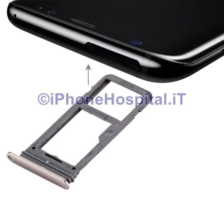 Samsung Soporte Sim Ranura Bandeja Trolley Oro ( Oro ) para Galaxy S8 - 5