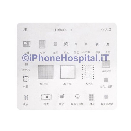 Stencil Reballing BGA per Apple iPhone 5 - 1