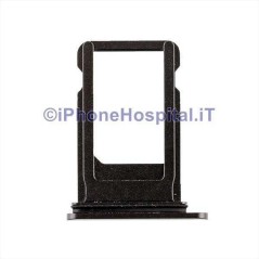 Porta Sim Card Slot Vassoio Micro Scheda Sim Tray Nero per Apple iPhone 8 - 1