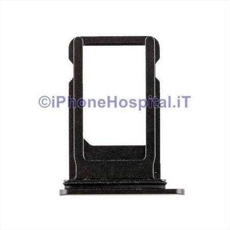 Apple Plateau noir pour emplacement de carte sim micro pour iPhone 8 - 1