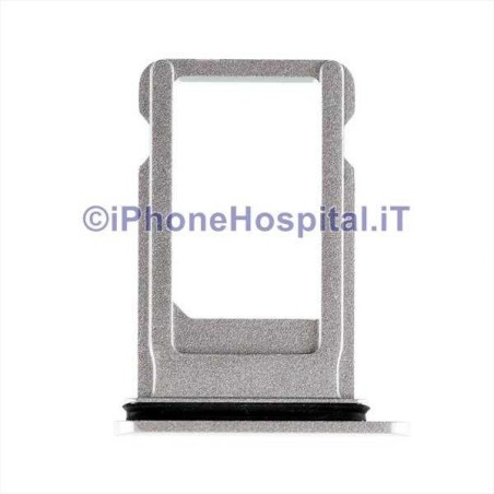 Porta Sim Card Slot Vassoio Micro Scheda Sim Tray Argento per Apple iPhone 8 - 1