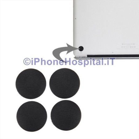 Lot de 4 x œillets de pieds en caoutchouc pour Macbook Pro 13 15 17 A1278 A1286 A1297 - 4