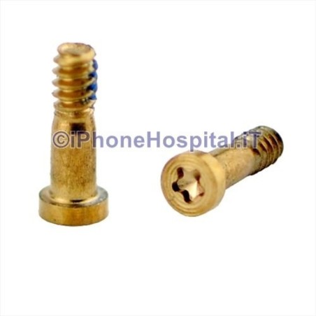 Par 2 Tornillos para iPhone 7 y 7 Plus Color Oro Champán - 1