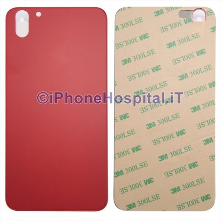 Copertura Posteriore Coperchio Retro Batteria in Vetro per Apple iPhone X Rosso - 2