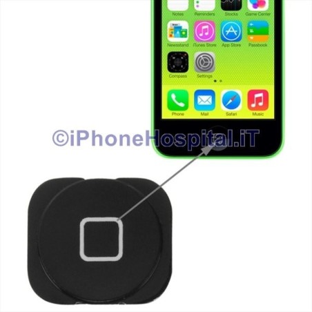 Bouton d'accueil noir pour iPhone 5C - 2
