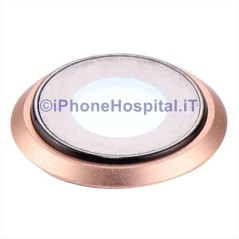 Lente Anello Vetro Vetrino Obbiettivo Camera Fotocamera per Apple iPhone 8 Oro - 1