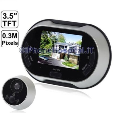 Cámara fotográfica de seguridad digital con mirilla Eletrronic con pantalla LCD de 3,5 colores - 6
