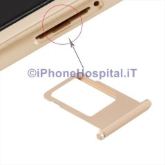 Sim Card Tray Porta Sim Slot Vassoio Micro Scheda per Apple iPhone 6S Oro (GOLD) - 3