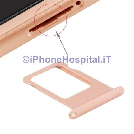 Sim Card Tray Porta Sim Slot Vassoio Micro Scheda per Apple iPhone 6S Rose Gold - 2