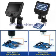 Microscopio con pantalla digital 4,3" 8 LED 600 x 3MP - 4