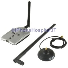Usb WiFi Alfa AWUS036H 1000mw Antenne sans fil Wi-Fi Pc - 6