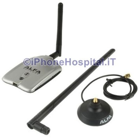 Usb WiFi Alfa AWUS036H 1000mw Antenne sans fil Wi-Fi Pc - 6